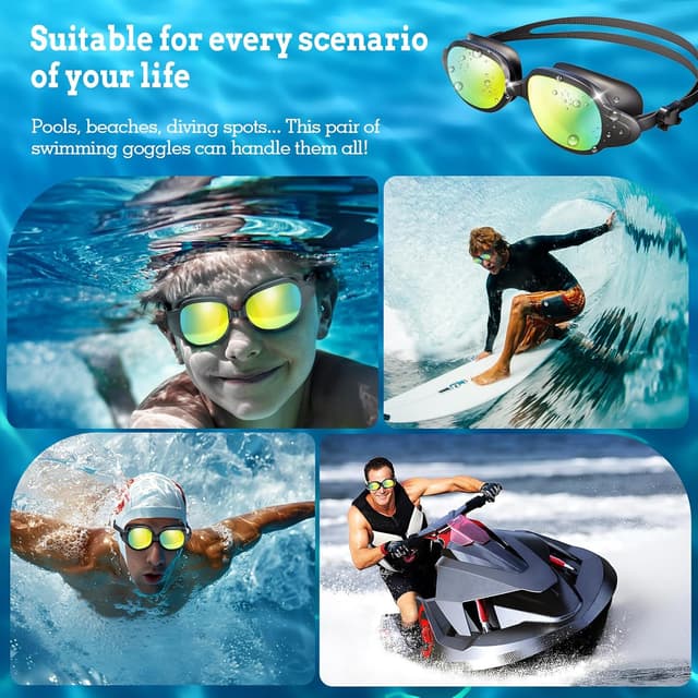 Thumbnail 6 de Hauibela Lunettes de natation Anti buée