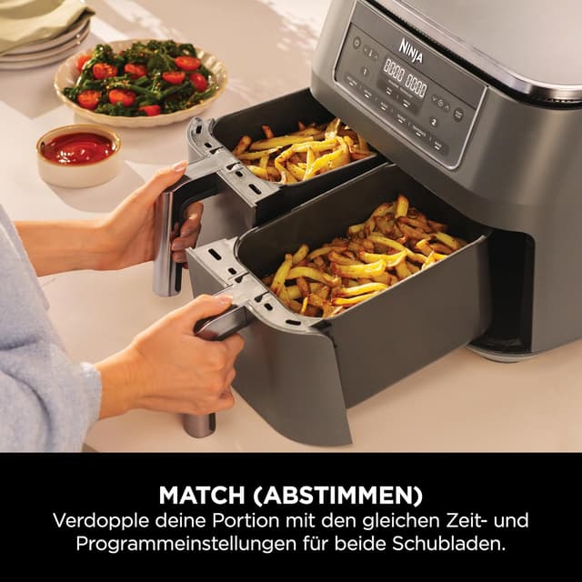Detalle 2 de Ninja Dual Zone Heißluftfritteuse 7,6 L DZ300EU