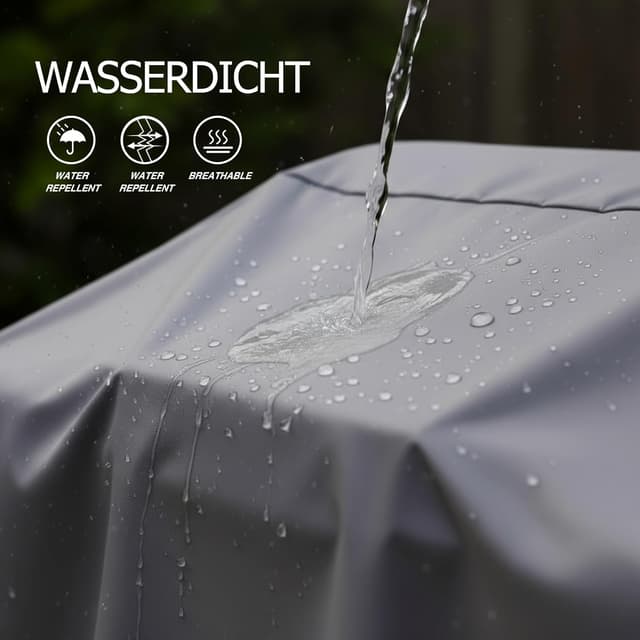 Detalle 2 de 170 cm Grill-Abdeckung für Weber Summit 400/Genesis II 400 (7108) – 600D wasserdicht