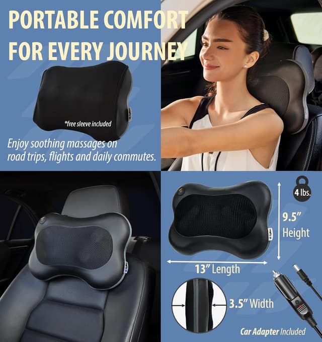 Thumbnail 5 de Zyllion Shiatsu Massager with Heat ⚙