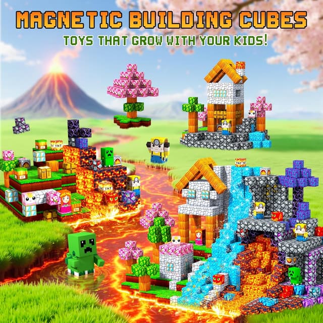 Detalle 2 de LUVTOY Costruzioni Magnetiche 108 pezzi 🧩