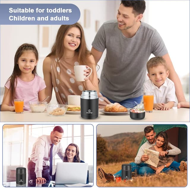 Thumbnail 1 de Dreamhigh Thermal Food Container 800 ml lunchbox 🍱