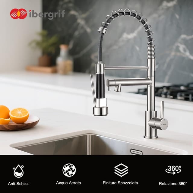 Thumbnail 5 de Ibergrif M22144A miscelatore cucina 360°