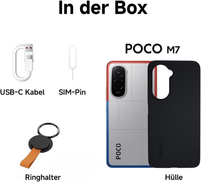 Detalle de XIAOMI POCO M7 (8+256GB) – 6,9" FHD+ Display mit 144Hz, Snapdragon 685 und 7000mAh Akku in Silber