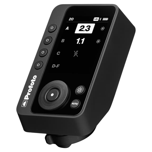 Detalle de Profoto Connect Pro para Sony: disparador de flash remoto con control de grupo y conectividad AirX