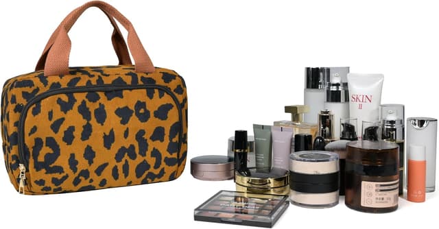 Thumbnail 6 de Funtlend Kulturtasche für Damen aus Cord – Kulturbeutel/Kosmetiktasche zum Aufhängen (25 x 9 x 16 cm)