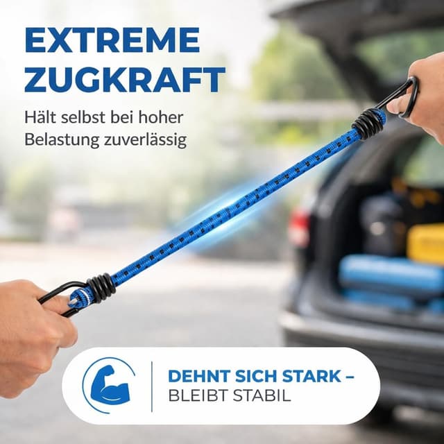 Detalle de 10er Expander mit Haken 8 Längen Set