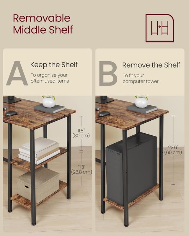 Detalle 1 de L shaped computer desk 138 x 138 cm