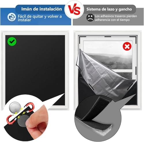 Thumbnail 9 de BKSAI Estor Opaco Magnético para Ventana 400x145cm 🛡