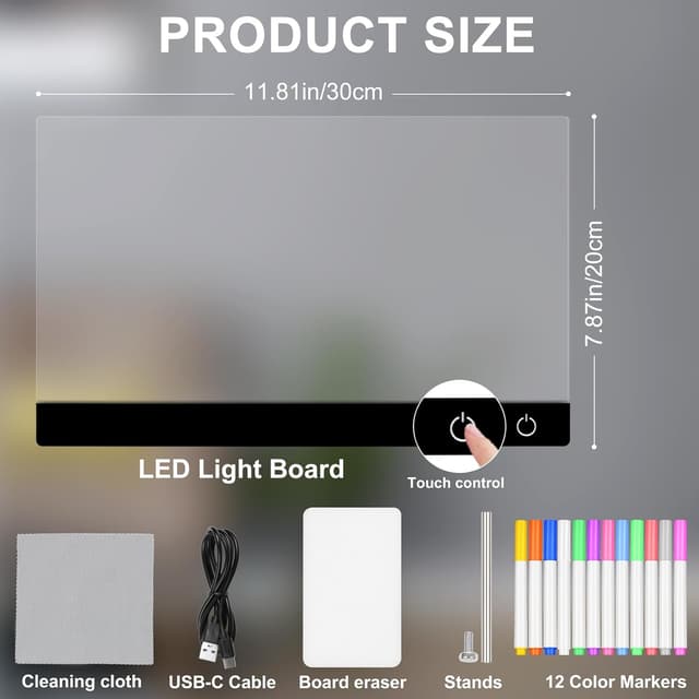 Thumbnail 1 de AIRUEEK Bacheca LED 30x22 cm 🎨