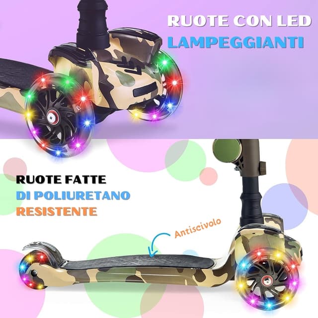 Thumbnail 3 de Hurtle ScootKid Monopattino 3 ruote 20 kg