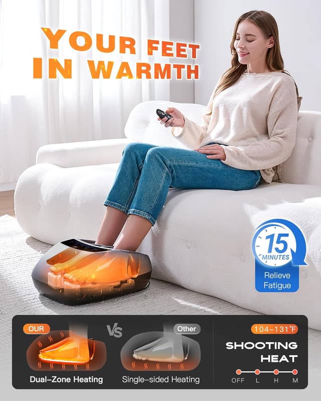 Thumbnail 2 de KINGJOY Foot Massager with Heat ⚙