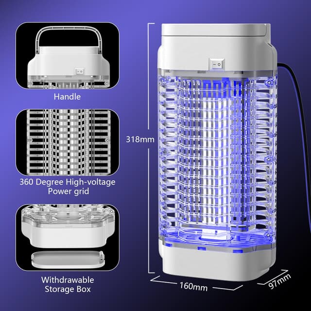 Thumbnail 6 de Bug Zapper 4200V UV insect killer 18W