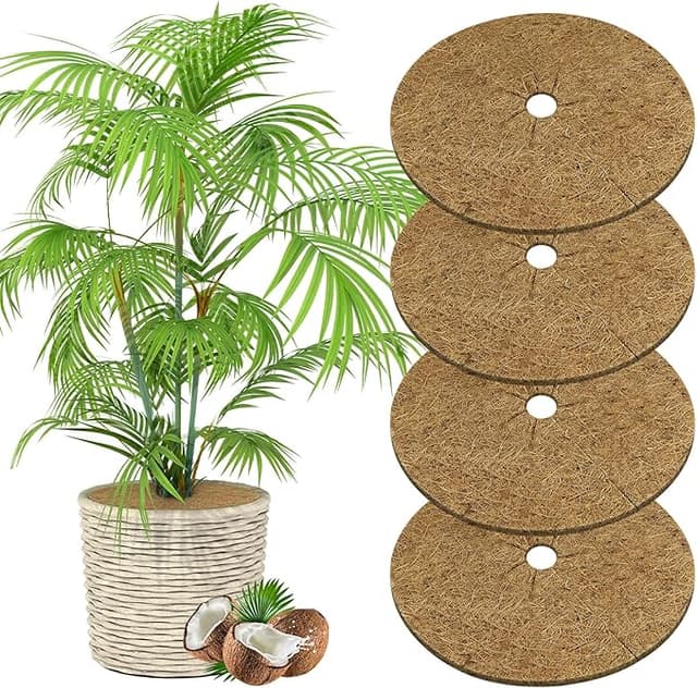 Imagen de OFFCUP Estera de Coco 4 Piezas 🌱 Protección para Plantas en Macetas en OfertitasTOP
