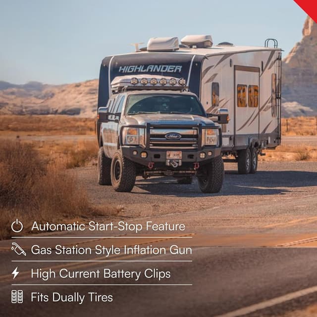 Detalle 2 de VIAIR 400P-RV (40047) 12V Portable Tire Inflator with RV Inflation Gun