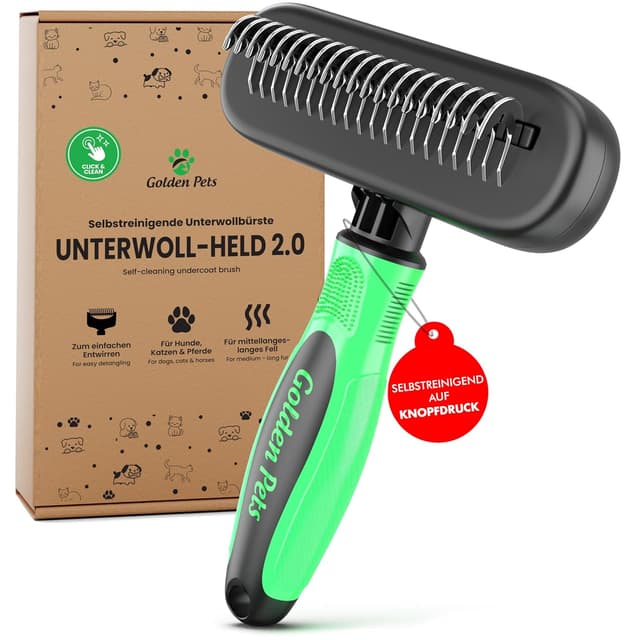 Imagen de Golden Pets Unterwollbürste langhaar Selbstreinigend en OfertitasTOP