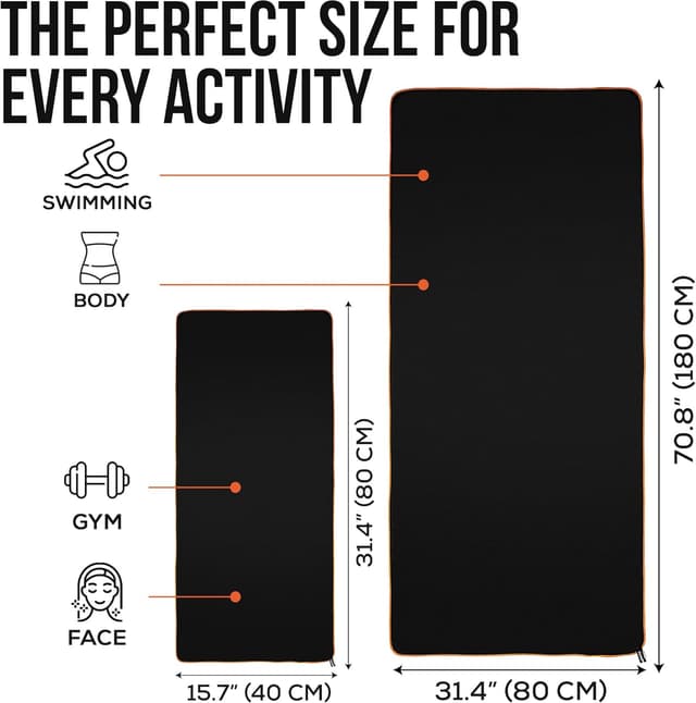 Thumbnail 4 de illusion Extra Large Microfibre Towel 80x180 cm