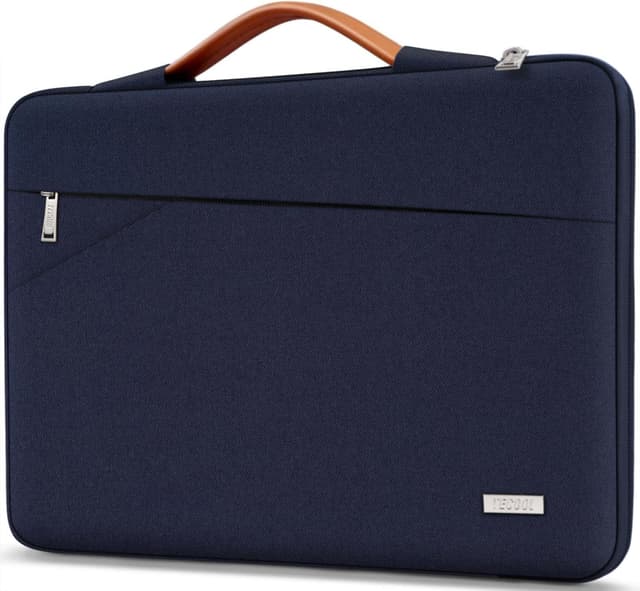 Detalle de TECOOL 14 Inch Laptop Sleeve Protective Case (Dark Blue) for 14-inch laptops and some 15-inch models