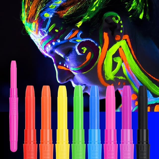 Imagen de URAQT Body Paint Neon 8 colori trucco 🎨 en OfertitasTOP