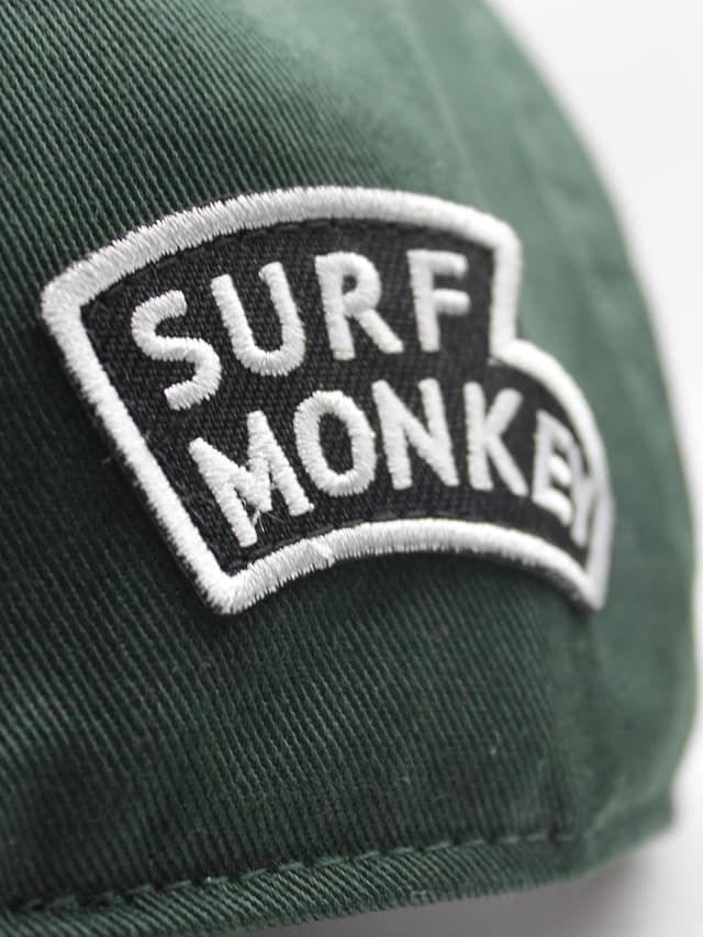 Detalle de Surf Monkey Berretto Baseball Classic in cotone biologico con chiusura a pinza