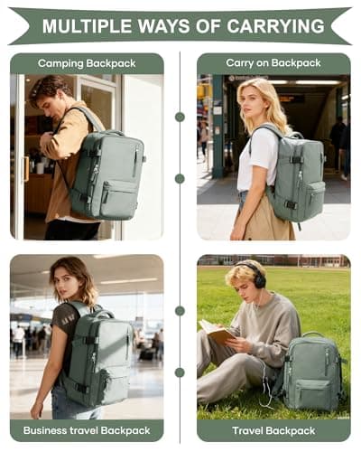 Thumbnail 6 de SZLX Mochila de viaje cabina 40x20x25 (Ryanair) impermeable con compartimento antirrobo y “bolsa húmeda”