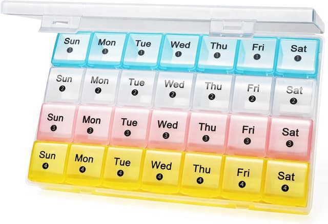 Detalle de FHORAIN Monthly Pill Organiser 23.8 x 14.6 cm
