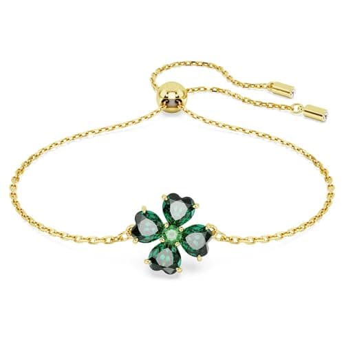 Detalle de Swarovski Pulsera Idyllia trébol verde