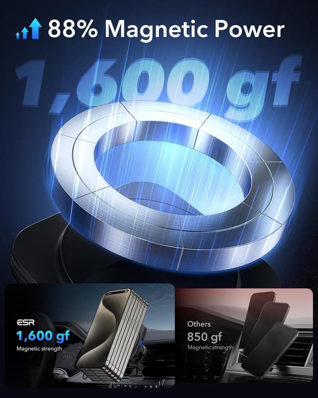 Detalle 2 de ESR 15W Magsafe Autohalterung