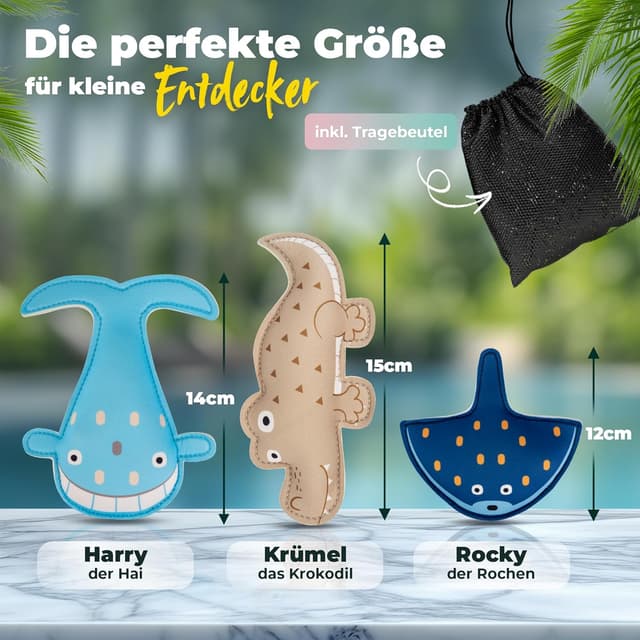 Detalle 2 de KIDVERSE Tauchtiere für Kinder – Neopren-Tauchspielzeug für Pool & Meerestiere