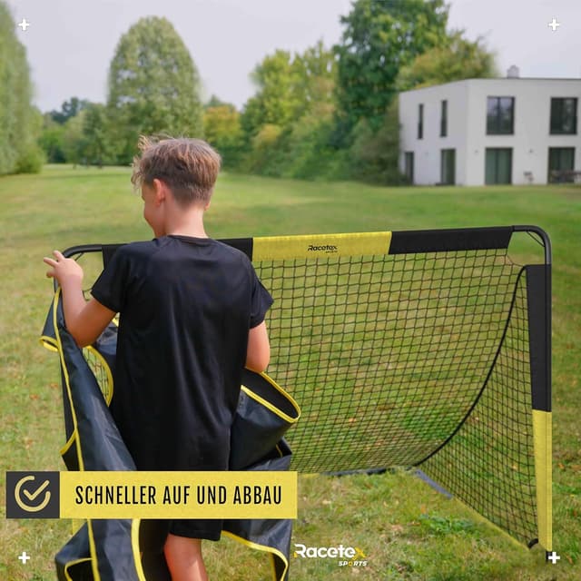 Detalle 2 de Racetex Fußballtor 2-in-1 für Kinder mit Torwand