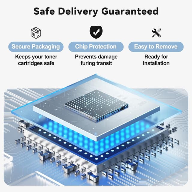 Detalle de 218X Toner Cartridges 4-Pack (Black, Cyan, Yellow, Magenta) Compatible for HP 218A/218X for Color LaserJet Pro 3201dw & 3301 Series