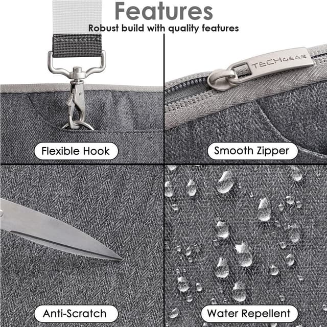 Thumbnail 6 de TECHGEAR Laptop Case 13.6-inch grey