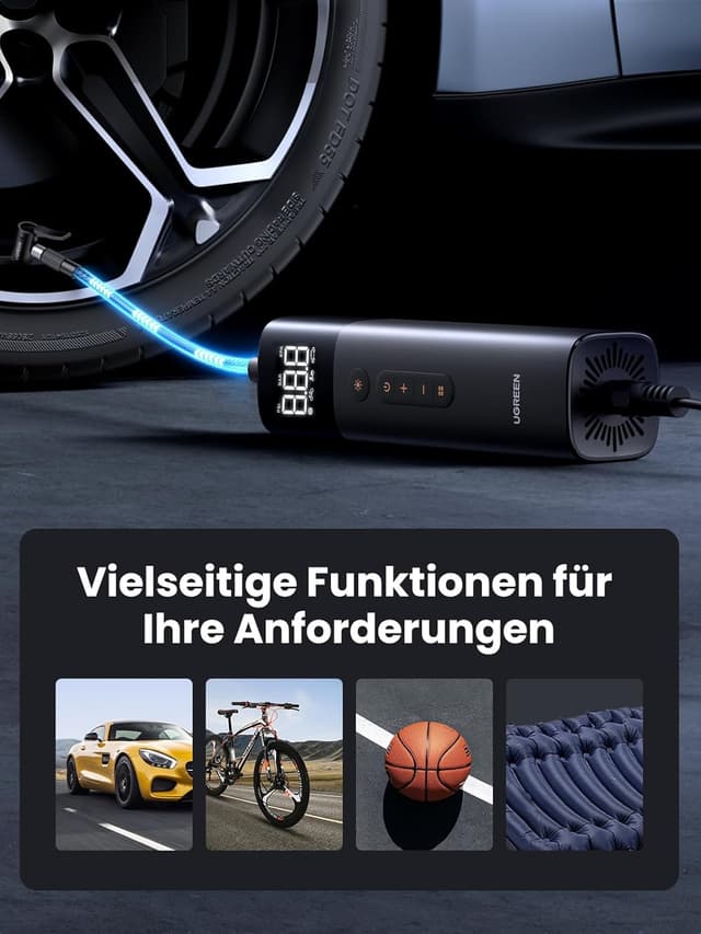 Thumbnail 1 de UGREEN Luftpumpe Kompressor 150 PSI