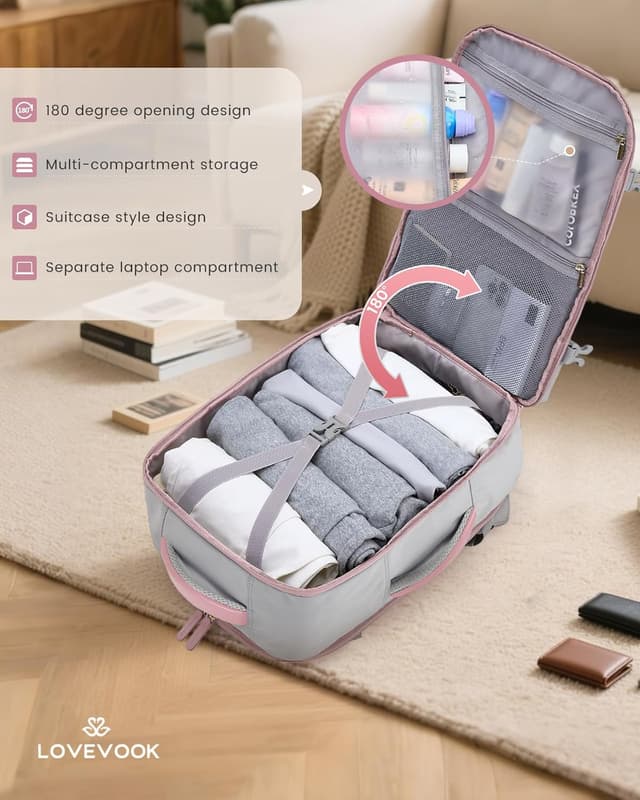 Thumbnail 3 de LOVEVOOK Handgepäck 40L Rucksack