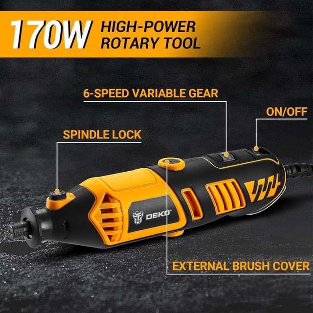 Thumbnail 2 de DEKOPRO Power Rotary Tool Kit 170W