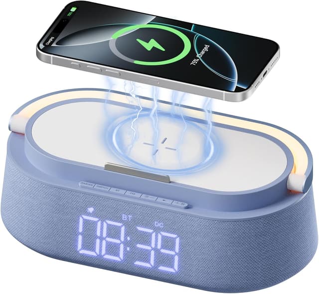 Detalle de Bluetooth speaker with wireless charging 15W