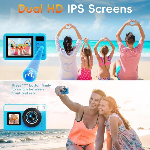 Detalle 2 de Maxmango D70 4K Unterwasserkamera 32 GB