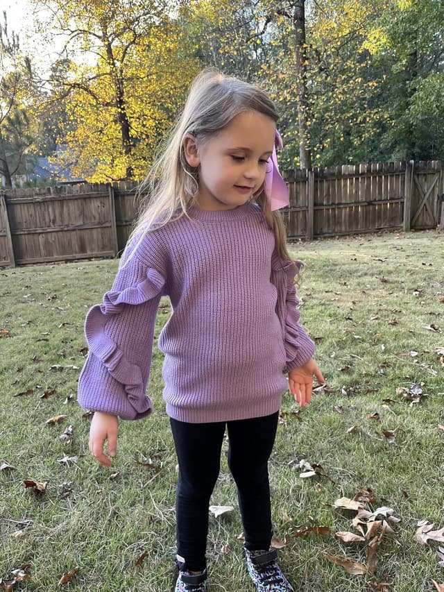 Thumbnail 3 de Arshiner Ragazze Maglione Maniche a Lanterna 7-14 Anni