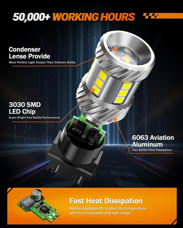 Thumbnail 4 de SEALIGHT 3157 LED Bulb 1800LM Brake Light