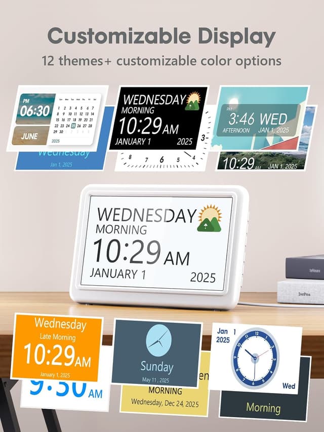 Detalle 2 de ROCAM Réveil numérique 7 pouces