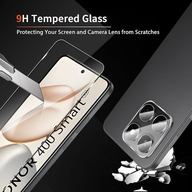 Thumbnail 1 de Liilaa Schutzfolie für Panzerglas Honor 400 Smart 5G – Displayschutz & Kameraschutz (2+2 Stück)