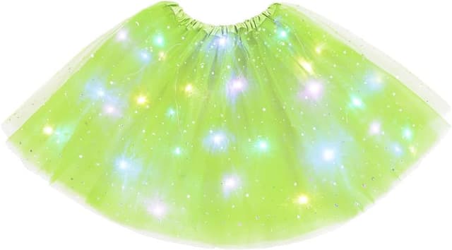 Detalle de URAQT Gonna a Tulle LED per Bambina con 3 modalità di illuminazione