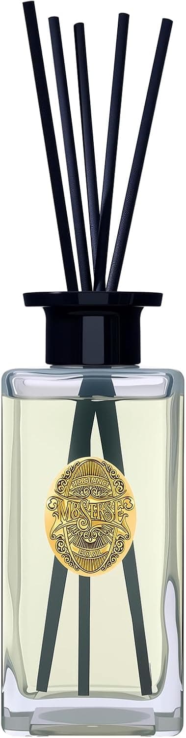 Detalle de M&SENSE Luxury Large Reed Diffuser 300ml – Jasmine Garland, 7-Stick Scent with Natural Essential Oils
