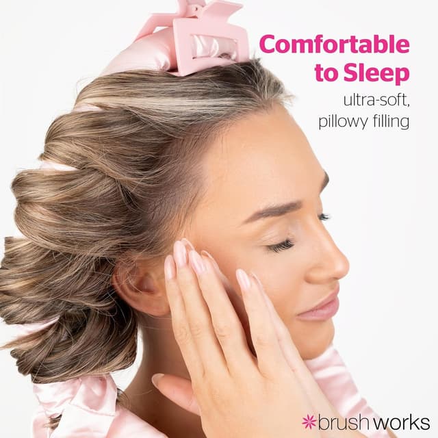 Detalle 2 de Brushworks Heatless Hair Curler set for overnight no-heat curls