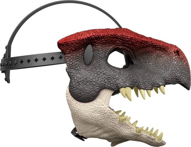 Detalle de Mattel Jurassic World Rebirth Mutadon Dinosaur Mask with Openable Jaw Chomp Action