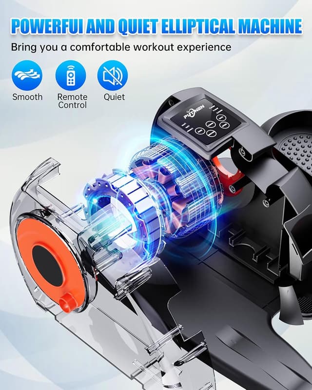 Detalle 2 de Putnen Under Desk Elliptical Machine with Remote Control, Quiet Seated Leg Exerciser