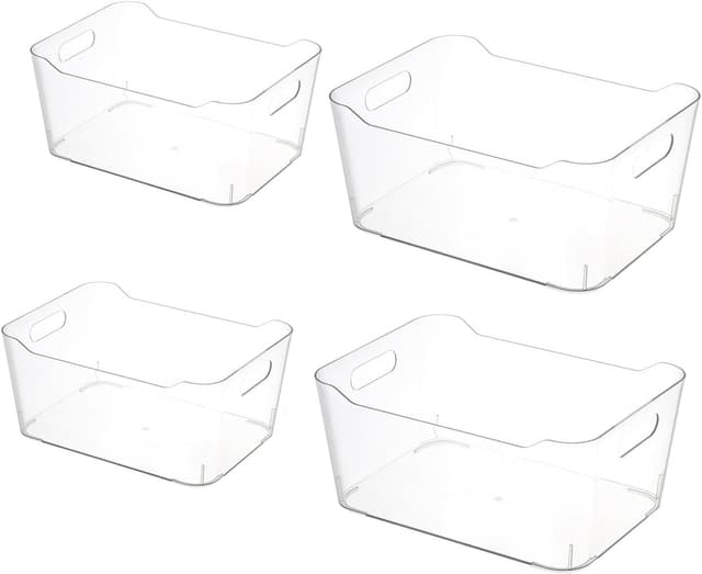 Detalle de Grace Store 4PCS Clear Plastic Storage Organisers
