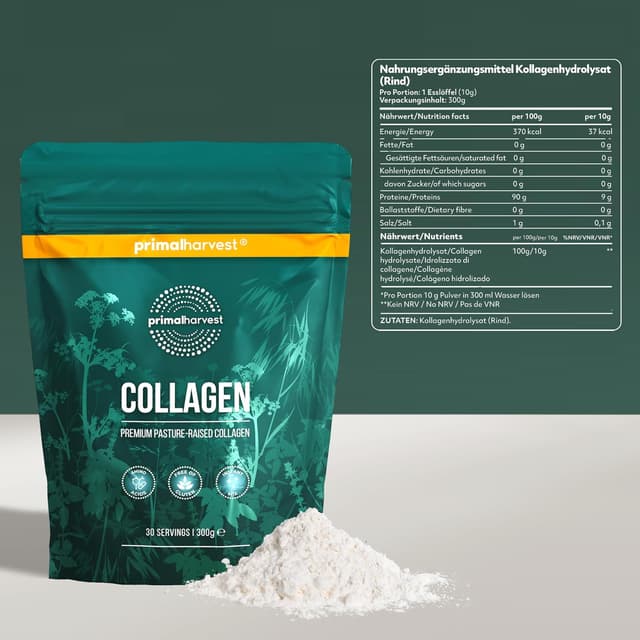 Detalle 2 de Primal Harvest Collagen Pulver 300 g — Kollagenpeptide