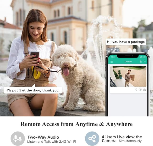 Thumbnail 5 de Ctronics 2.5K 4MP Caméra Surveillance Solaire Extérieure