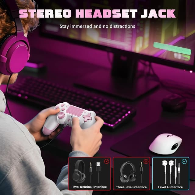 Thumbnail 4 de Glitfix Controller per PS4 Wireless 800 mAh